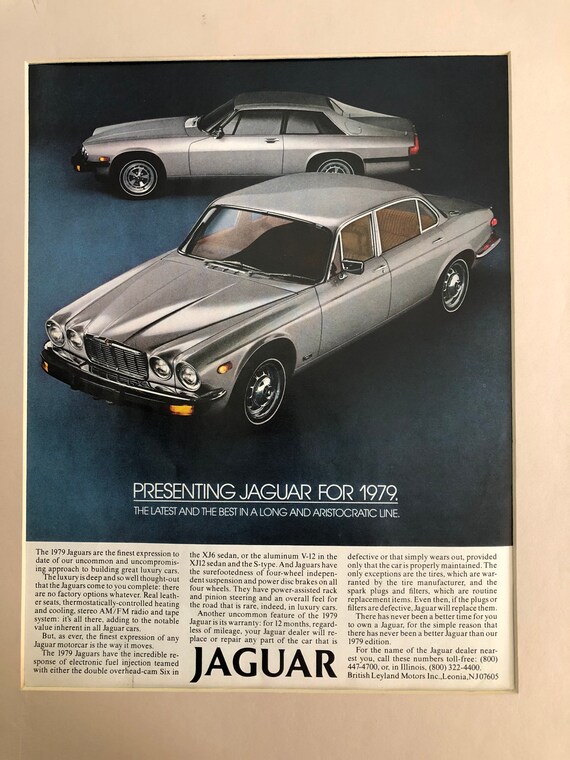 1970's Jaguar Advertisement 