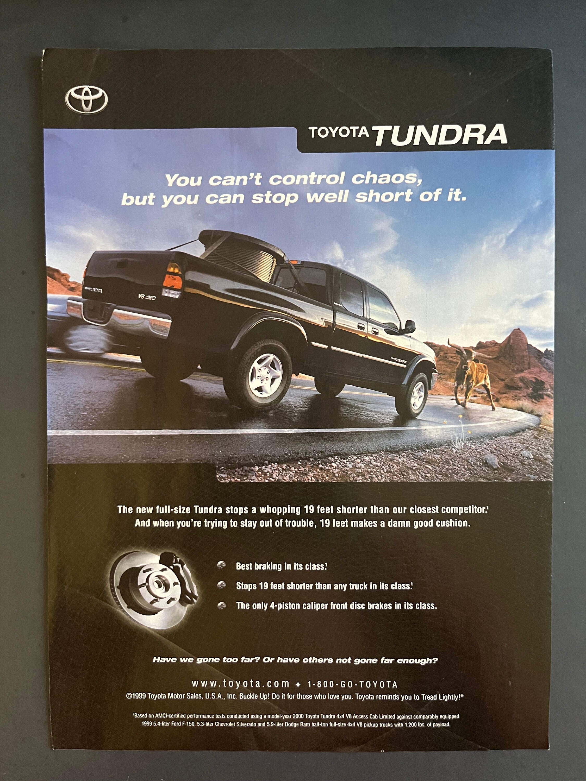 1990's Toyota Tundra Advertisement - Etsy