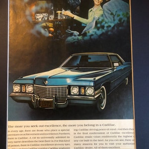 1970&#39;s Cadillac original print Advertisement