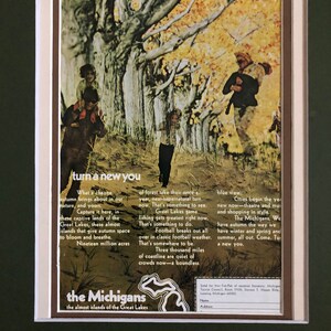1970&#39;s Michigan Tourism print advertisement