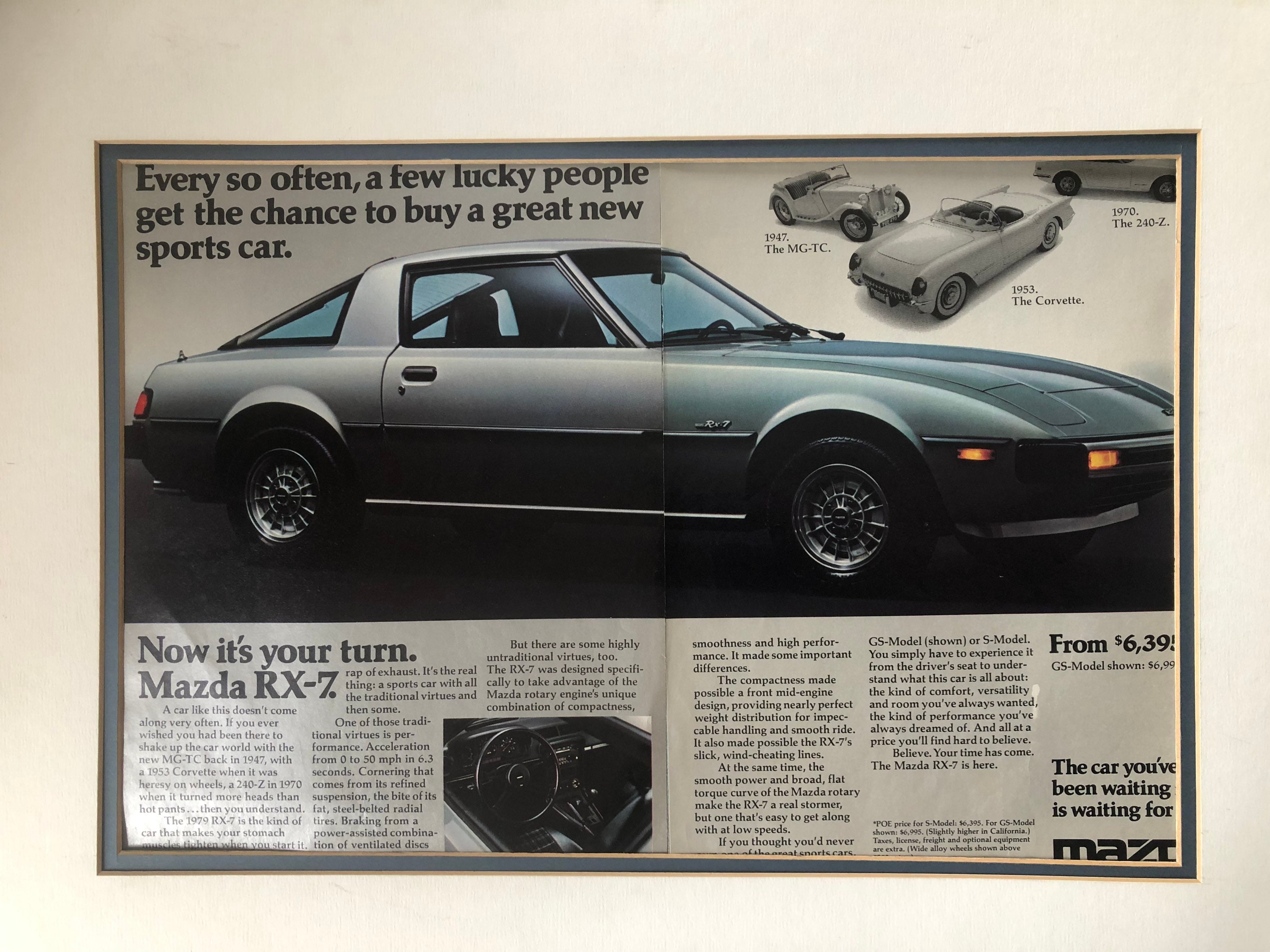 その他 rx-7 1970's Mazda RX-7 Advertisement - Etsy
