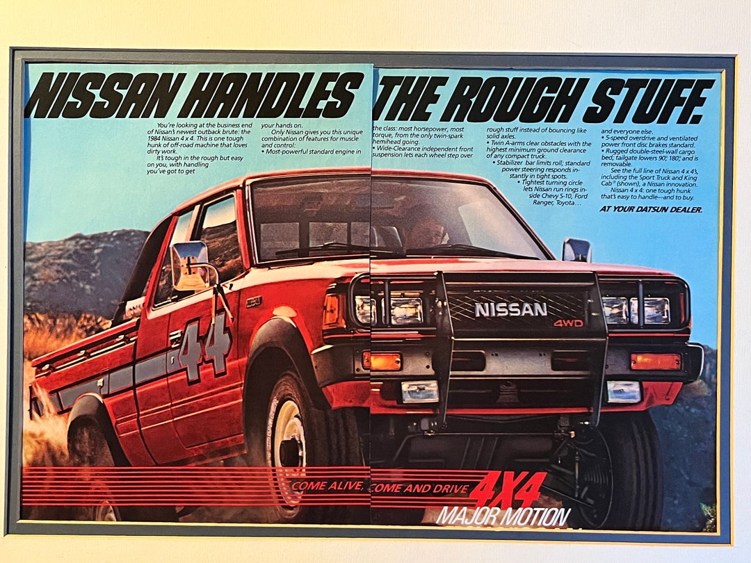1980's Nissan Truck 4 X 4 Print Advertisement - Etsy