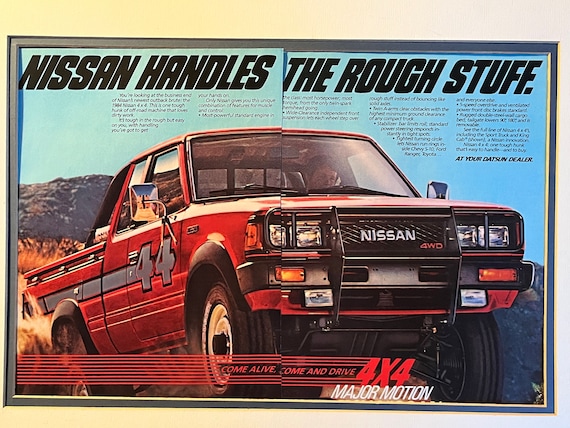 1980's Nissan Truck 4 X 4 Print Advertisement - Etsy
