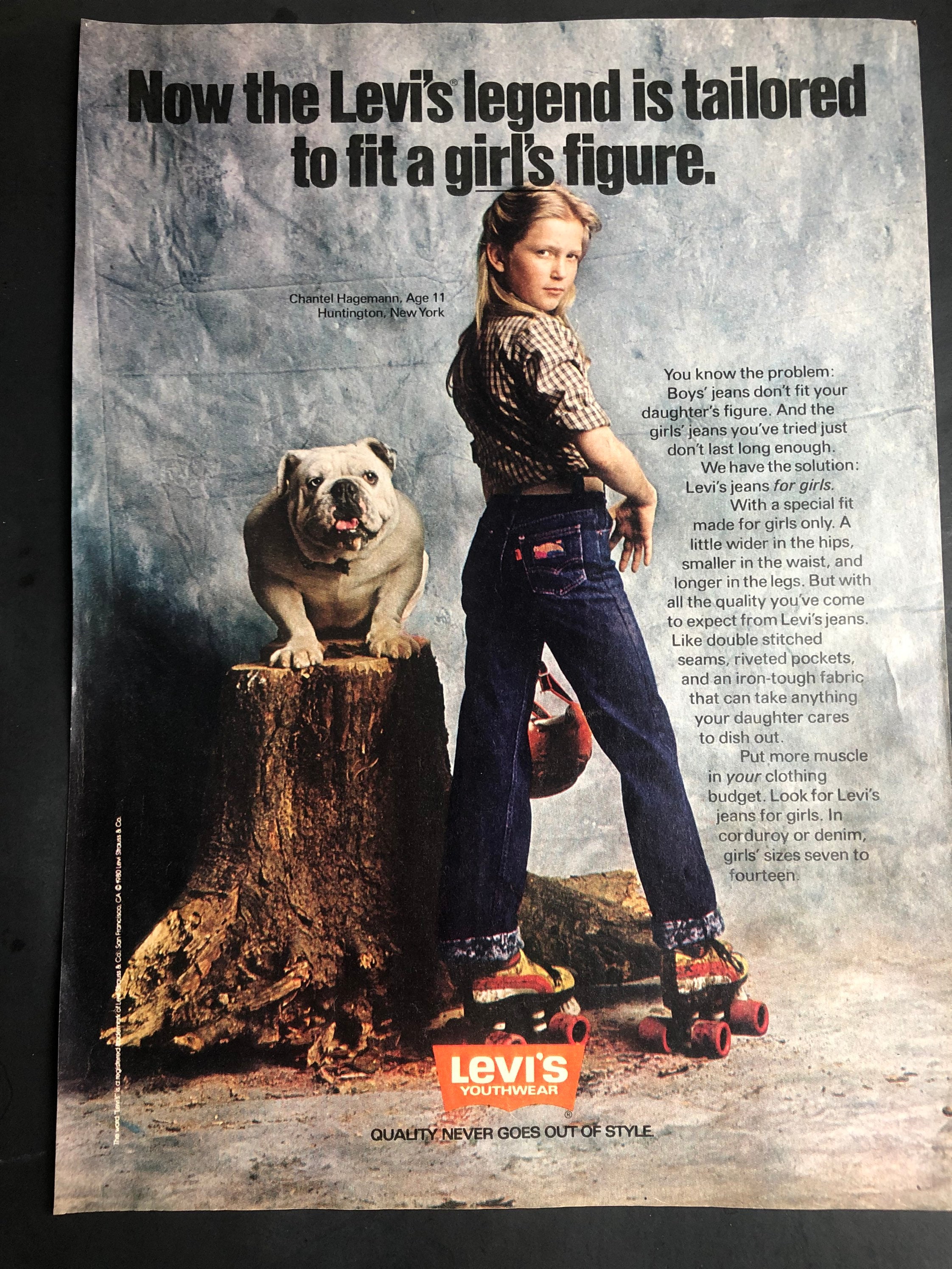 その他 VINTAGE Levi's 80s advertising POSTER 1980's Levi's Jeans for Girls Vintage Advertisement - Etsy
