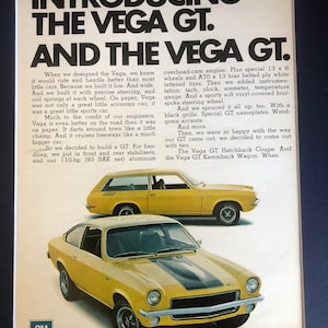 1970&#39;s Chevrolet Vega GT Advertisement
