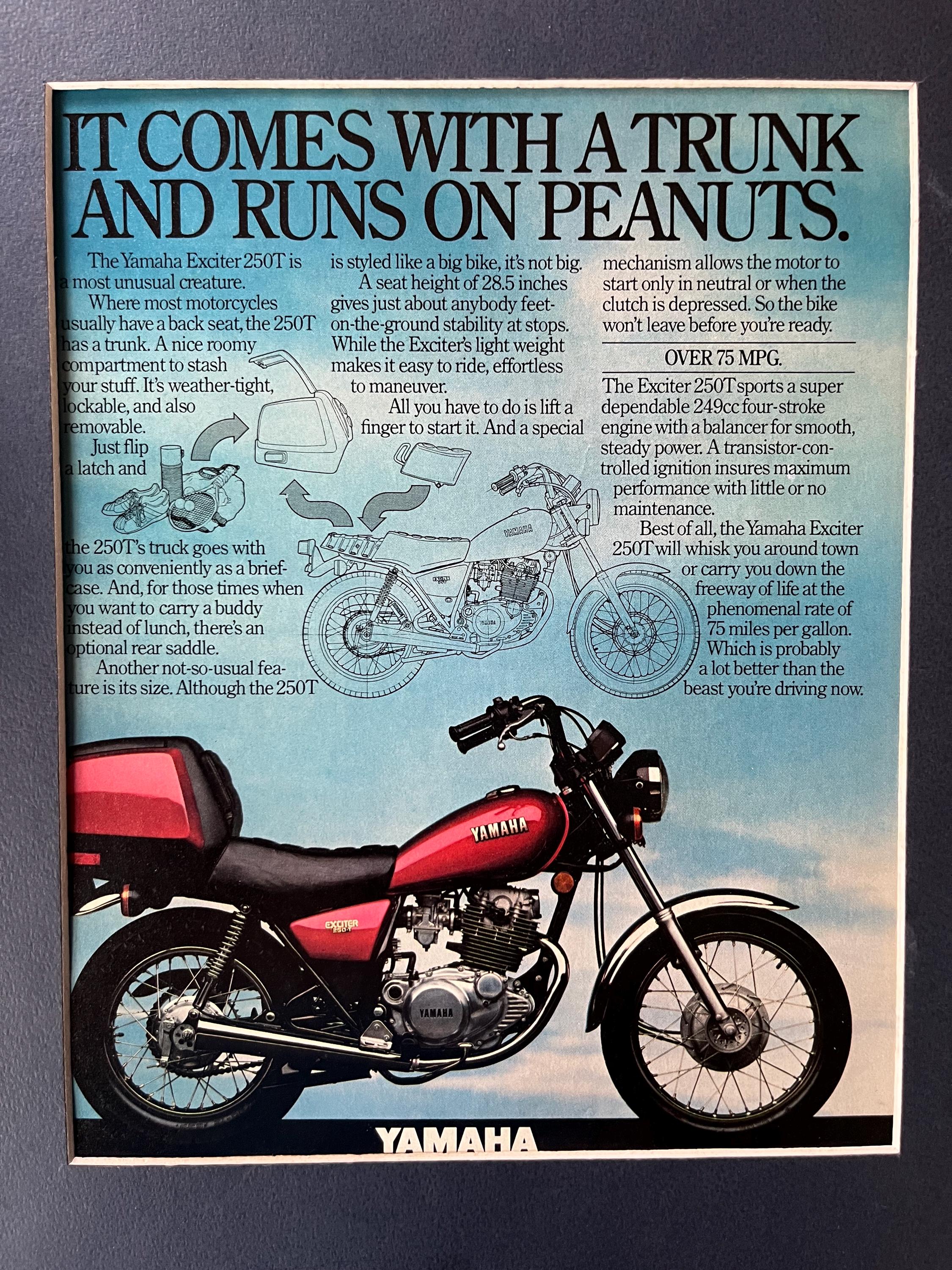 1980's Yamaha Exciter 250T Advertisement 