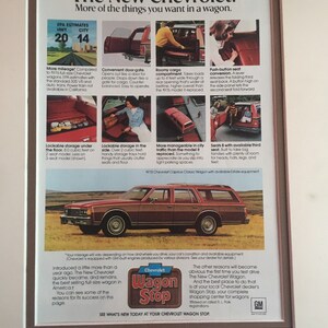 1970&#39;s Chevrolet Caprice Classic Wagon Print Advertisement