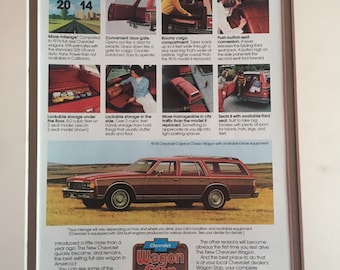 1970's Chevrolet Caprice Classic Wagon Print Advertisement