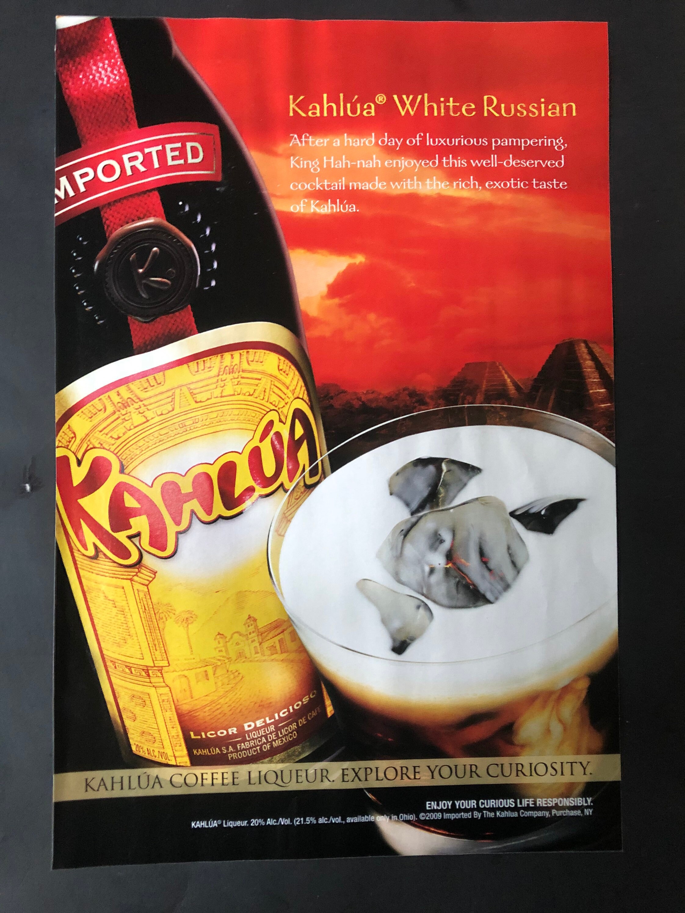 Kahlua Liqueur Licor De Cafe 1994 Print Ad - Great To Frame!