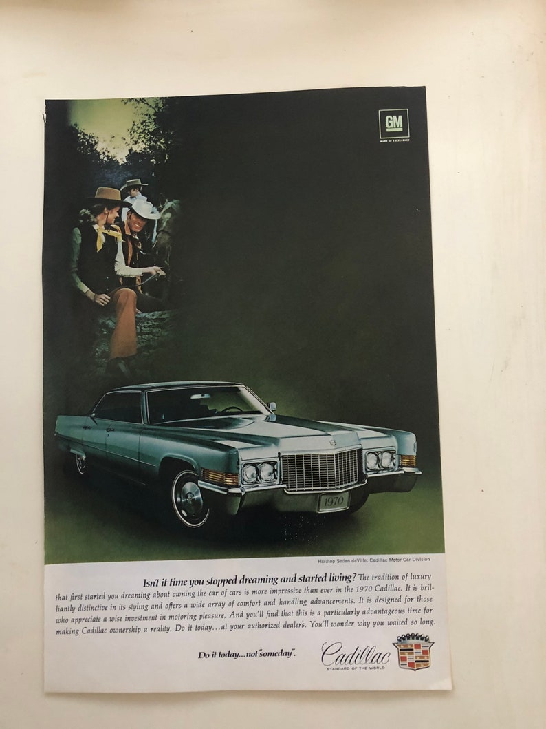 1970/'s Cadillac DeVille Advertisement