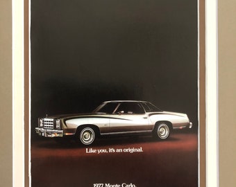 1970's Chevy Monte Carlo Print Advertisement
