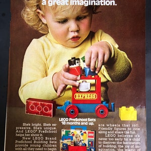 1970's LEGO PreSchool Toys Vintage Advertisement image 2