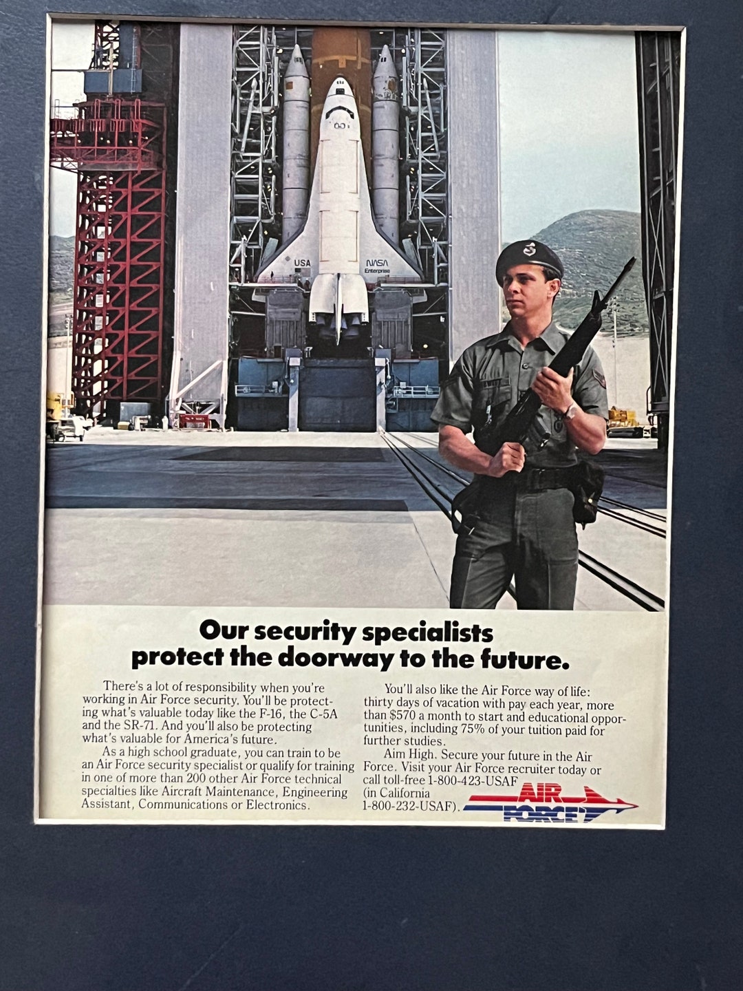 1980's United States Air Force Advertisement Etsy