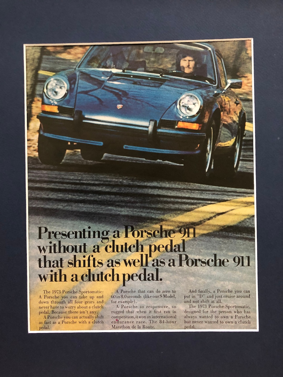 70's Porsche 911 Original Print Advertisement - Etsy