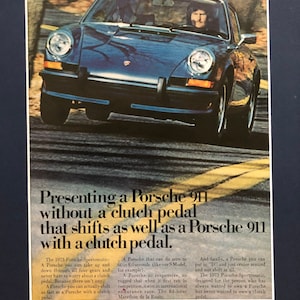 70&#39;s Porsche 911 original print Advertisement