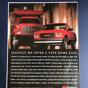 1990&#39;s GMC Sierra Pickup Truck Ad
