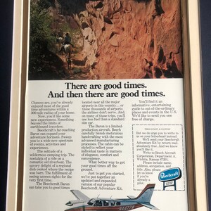 Beechcraft Baron 58P Print Advertisement