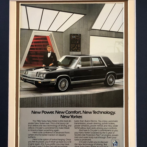 1980's Chrysler New Yorker Advertisement