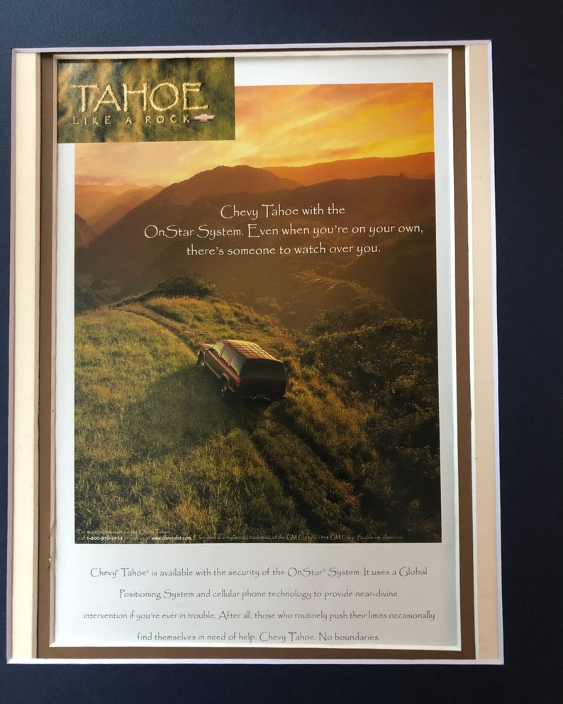 1990/'s Chevy Tahoe Advertisement
