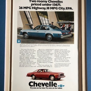 1970&#39;s Chevy Chevelle Print advertisement