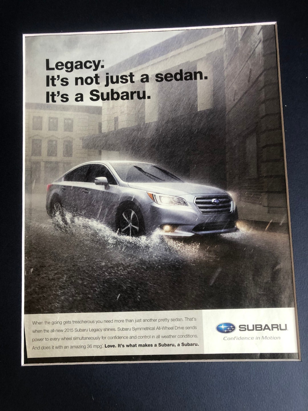 00's Subaru Legacy Advertisement - Etsy Österreich