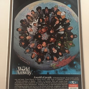 1970&#39;s Amway print advertisement &quot;A World of People&quot;