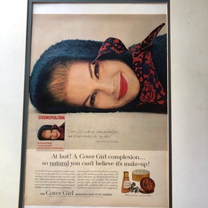 1960&#39;s 11 x 14 Cover Girl Lois Heyl Advertisement