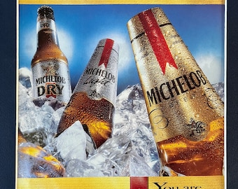 他の方発送×Michel loeb lithograph 90限定 1990's Michelob Advertisement - Etsy