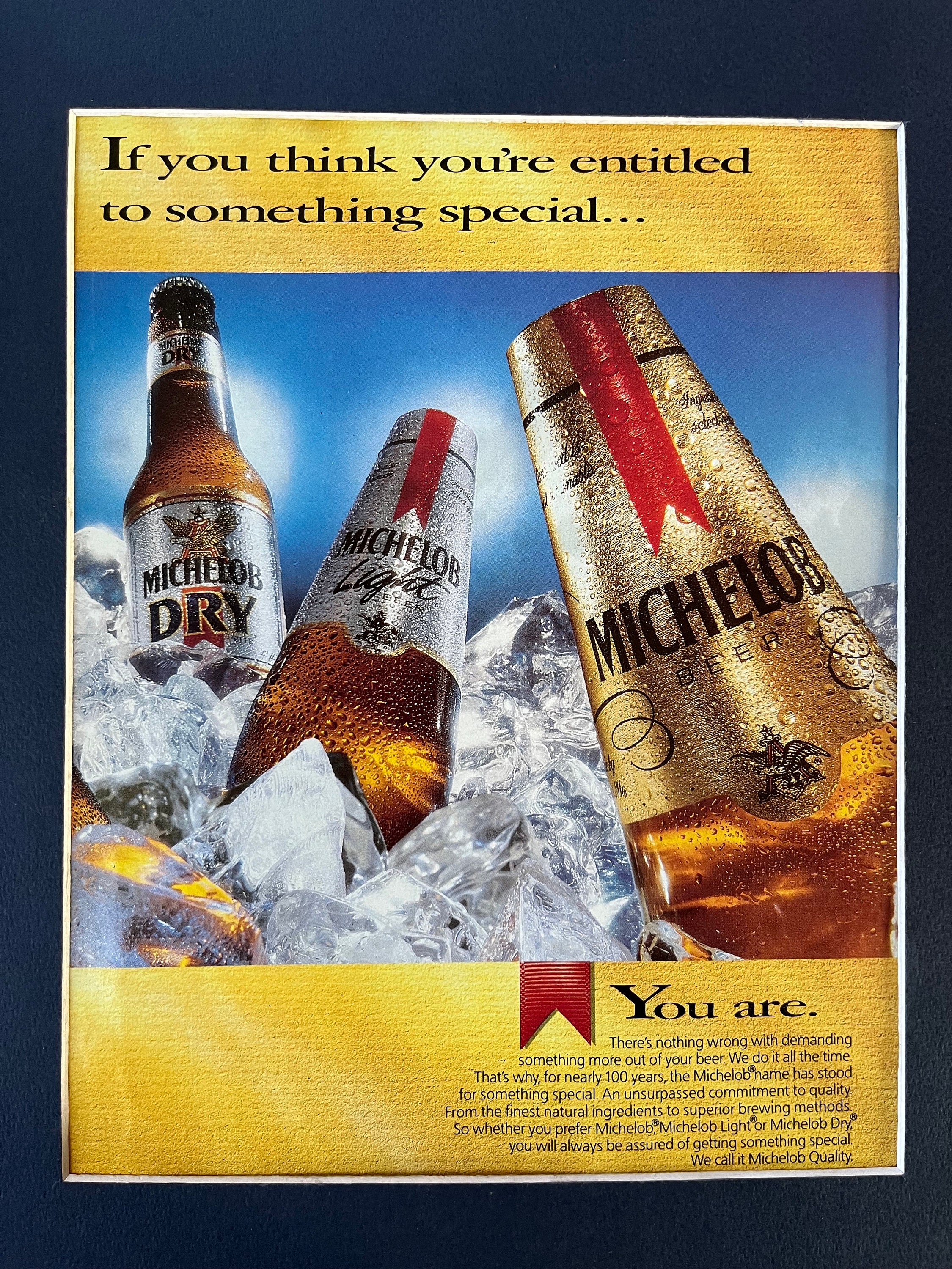 他の方発送×Michel loeb lithograph 90限定 1990's Michelob Advertisement - Etsy