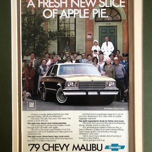 1970&#39;s Chevy Malibu Print advertisement