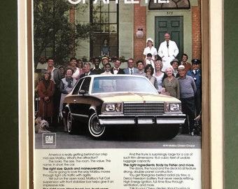 1970's Chevy Malibu Print advertisement