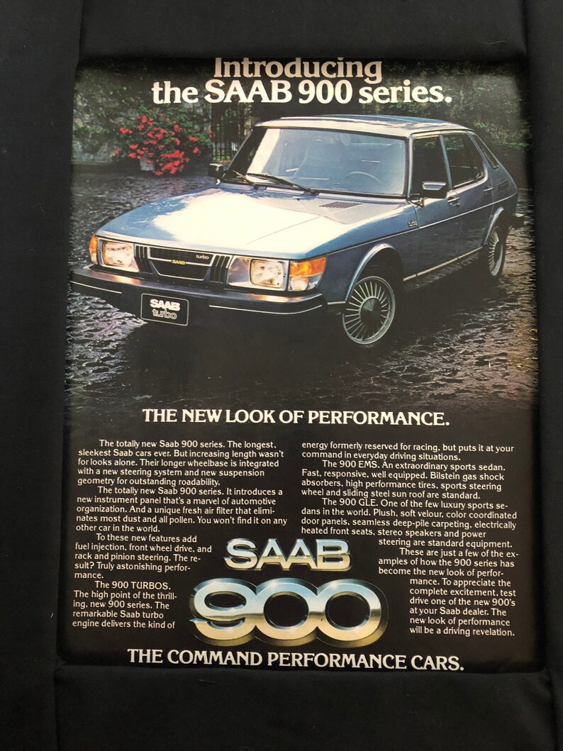 1970/'s Saab 900 Print Advertisement Introducing the SAAB 900 Series