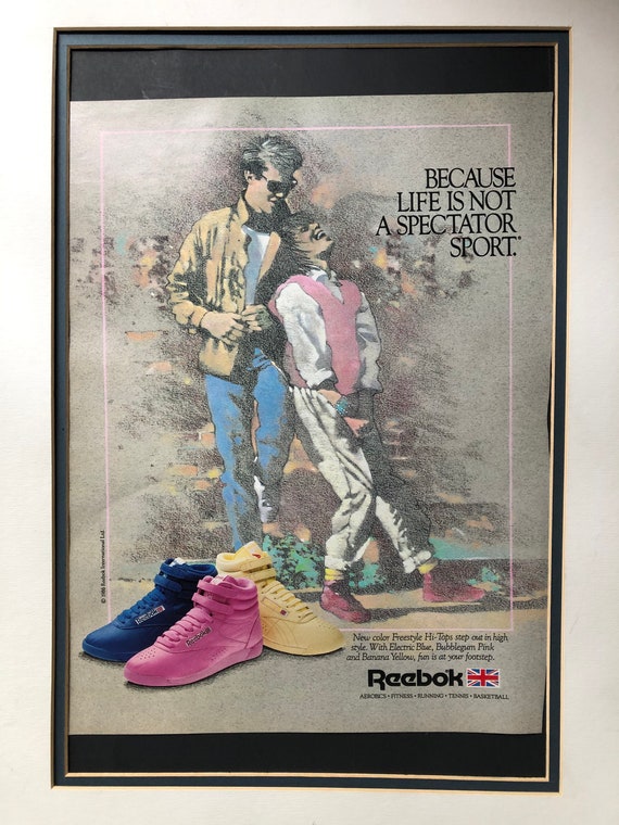 1980's Reebok Freestyle Hi-tops Advertisement - Etsy