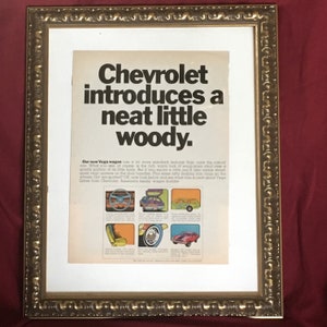 70&#39;s Chevrolet introduces a neat little woody original print advertisement
