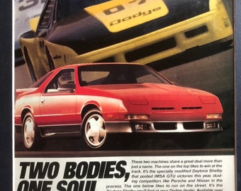 1980's Dodge Daytona Shelby advertisement