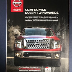 2000&#39;s Nissan Titan Advertisement &quot;Compromise doesn&#39;t win rewards&quot;
