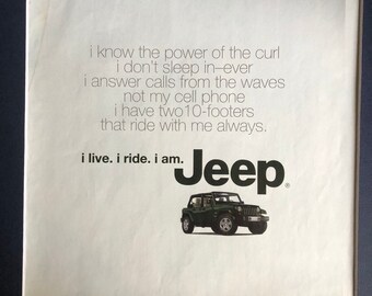 2000's Jeep Wrangler Unlimited Advertisement