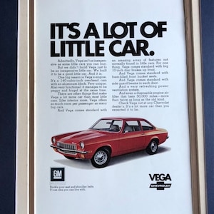 1970&#39;s Chevy Vega Print Advertisement