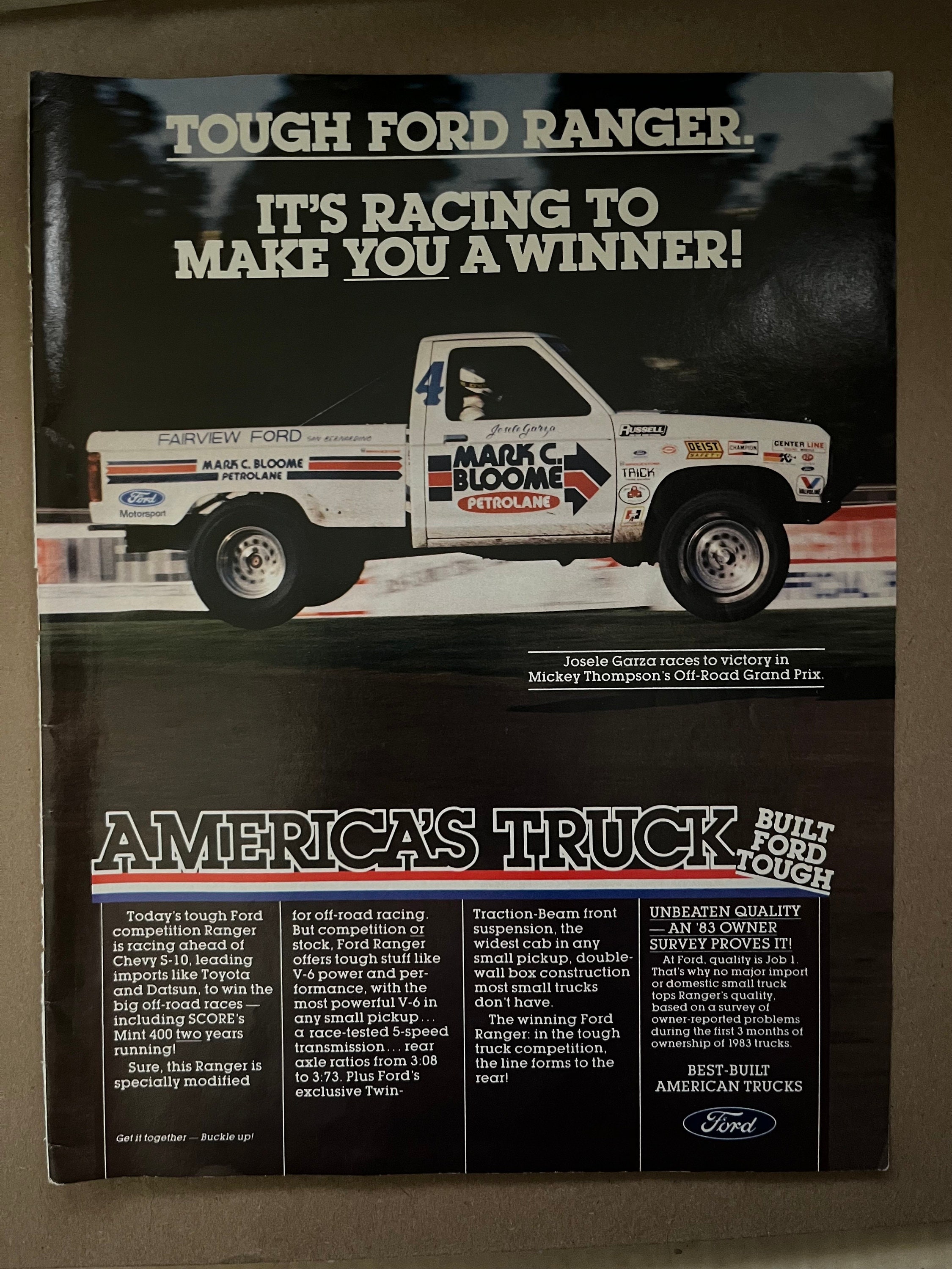 1980's Ford Ranger Advertisement - Etsy