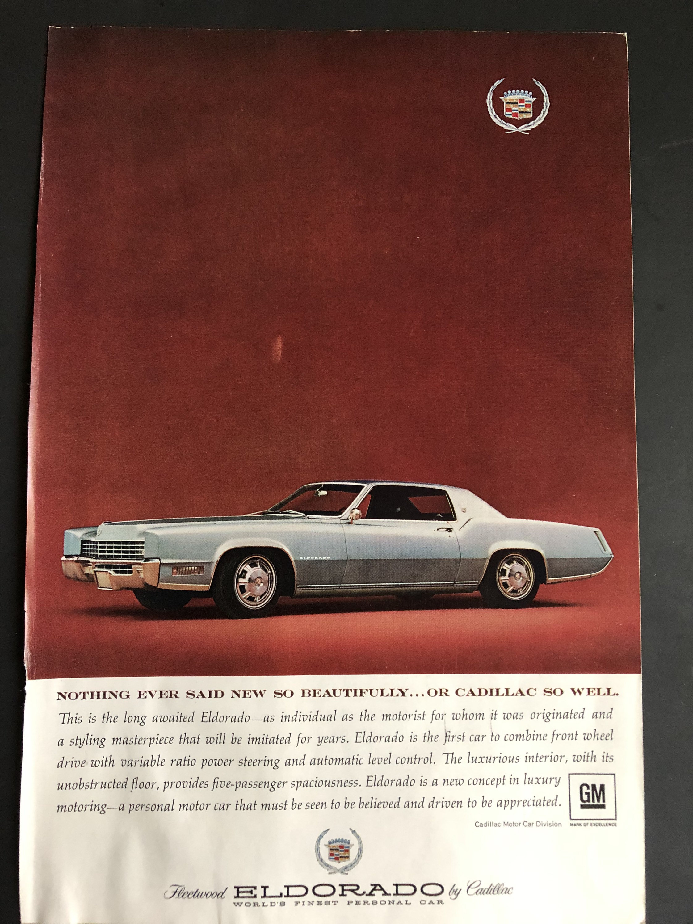 Cadillac Eldorado Advertisement - Etsy