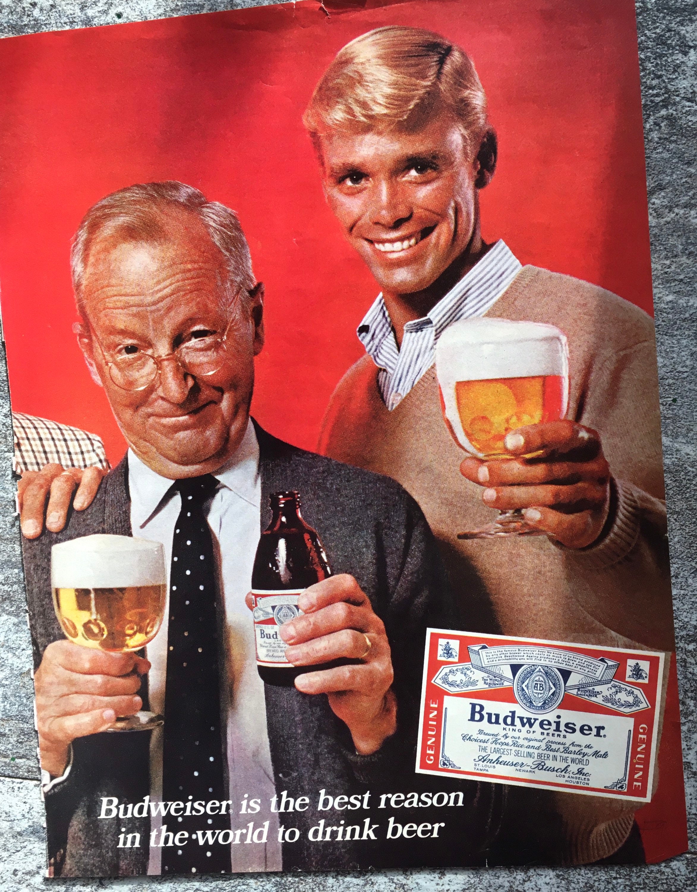 1960's Budweiser Beer Print Advertisement - Etsy