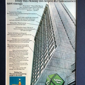1970&#39;s Holiday Inn Print Advertisement