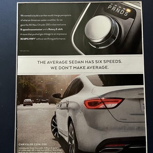 2000&#39;s Chrysler 200 print advertisement