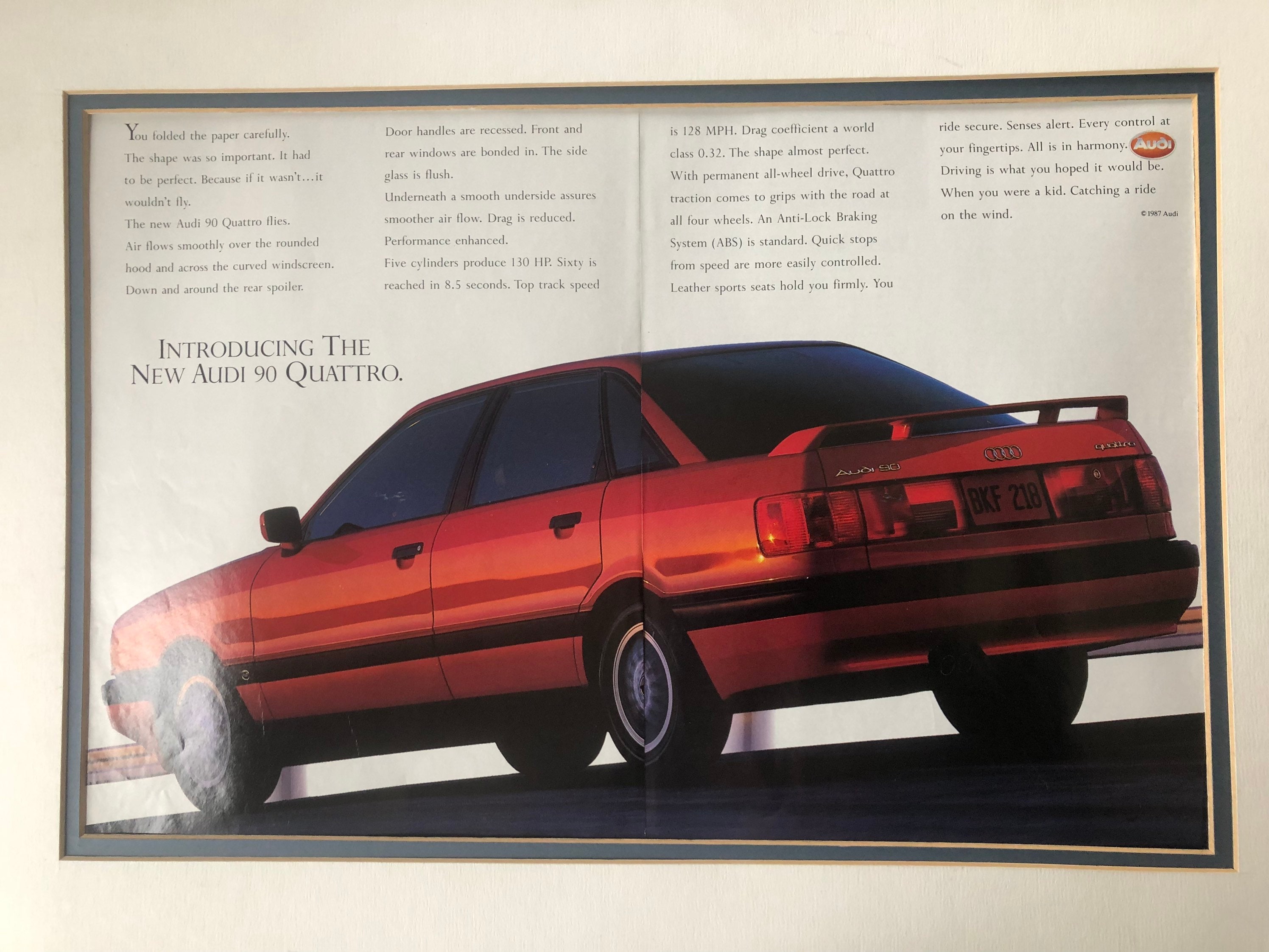 1980's Audi 90 Quattro Advertisement - Etsy