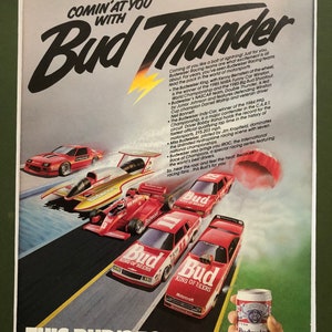 1980&#39;s Bud Beer Advertisement &quot;Bud Thunder&quot;