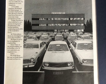 70's Volvo original print advertising