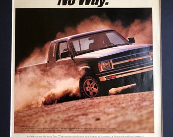 1990's Chevy S-10 Tahoe 4x4  advertisement "Kinder? Gentler? No Way"