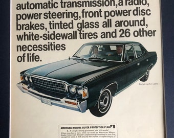 1970's AMC Ambassador Advertisement - Etsy