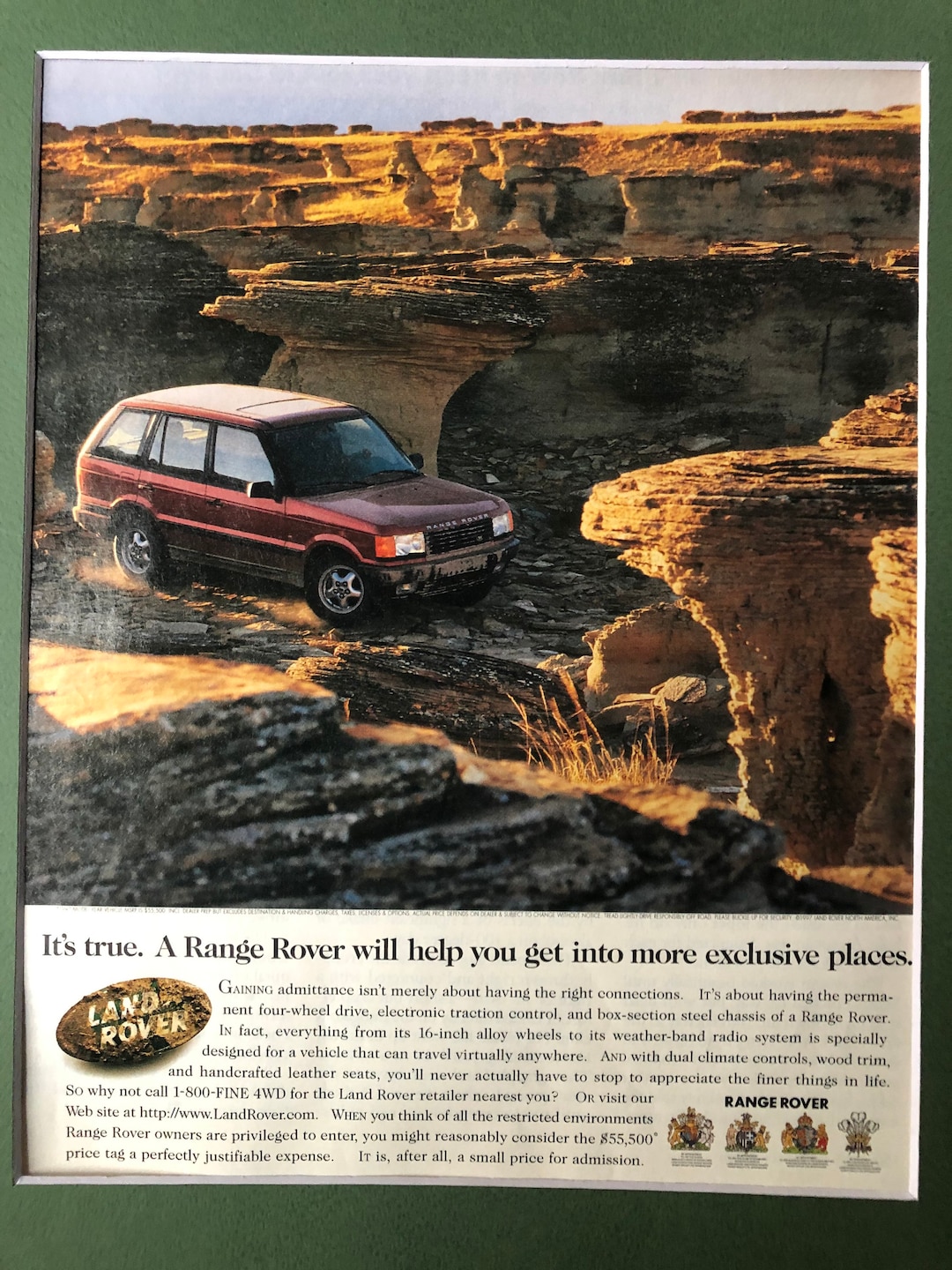 1990's Range Rover Advertisement