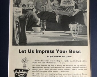 1960's Holiday Inn Print Advertisement